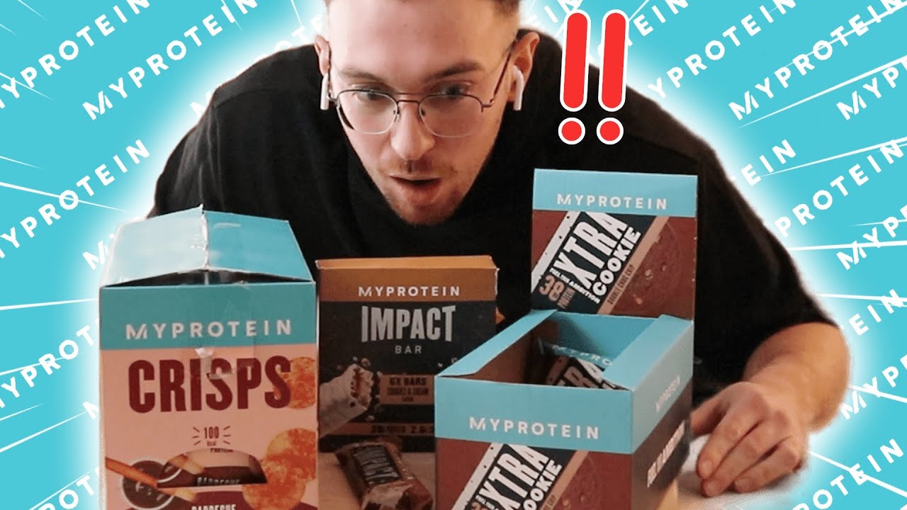 JE TESTES DES PRODUITS MYPROTEIN ! 🤮 (Cookies, Barres et Chips)
