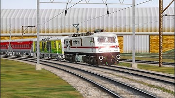 LTT - Nizamuddin Ac Express Slowly Departing Tilak Terminus | Msts & Open Rails |