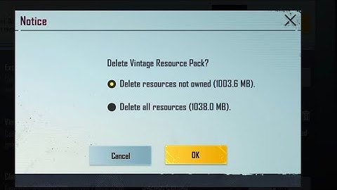 How to Delete Maps and Resource Pack on Pubg Mobile