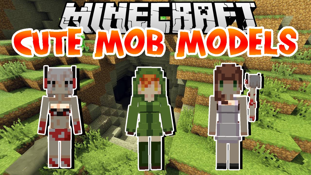 Cute Mob Models Mod Para Minecraft 1 7 10 Review Youtube