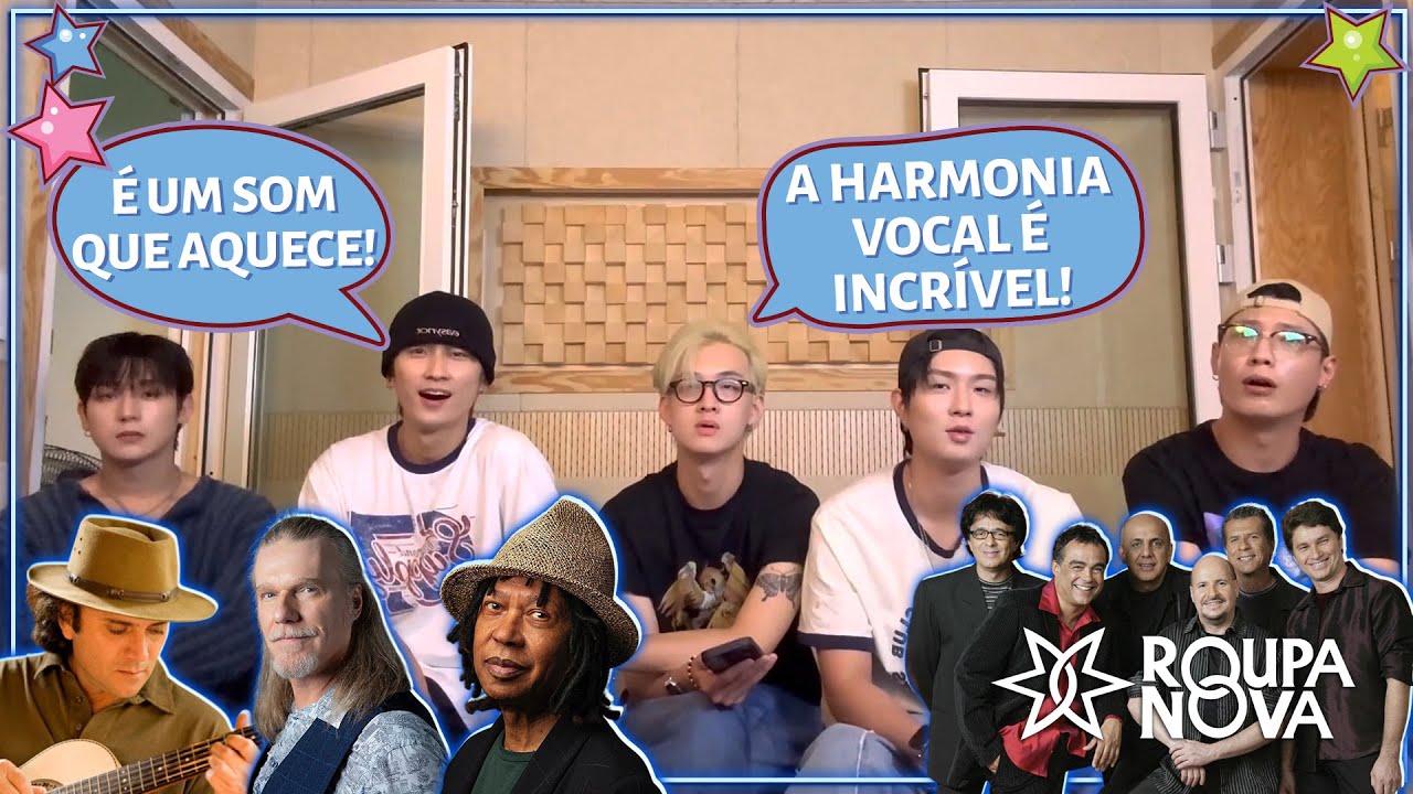 BANDA COREANA REAGE A LETRAS DE MÚSICAS BRASILEIRAS (COM 2Z)