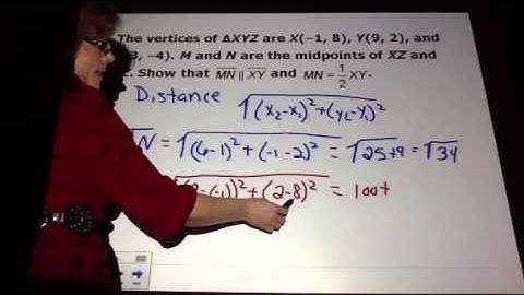McCrory Geometry 5-4 Midsegment Theorem part 1