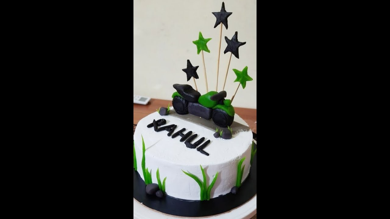 Bike Theme Cake Cake Design For Boys Theme Cakes Men Cake Design Easy Cake Decoration Shorts Youtube