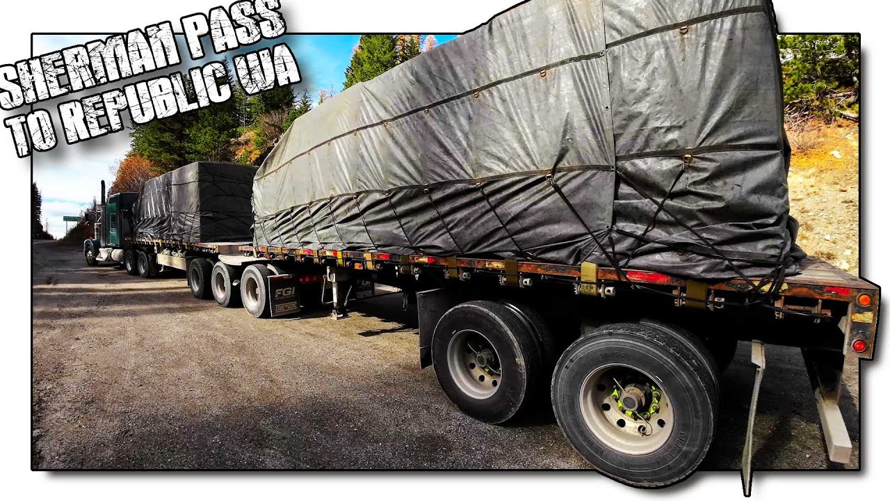 Sherman Pass, Republic WA • Heavy Haul • Travel • Trucking Life 🇺🇸
