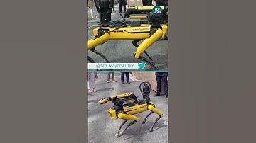 NYC brings back robotic police dog #itvnews #news #newyork #police #tech