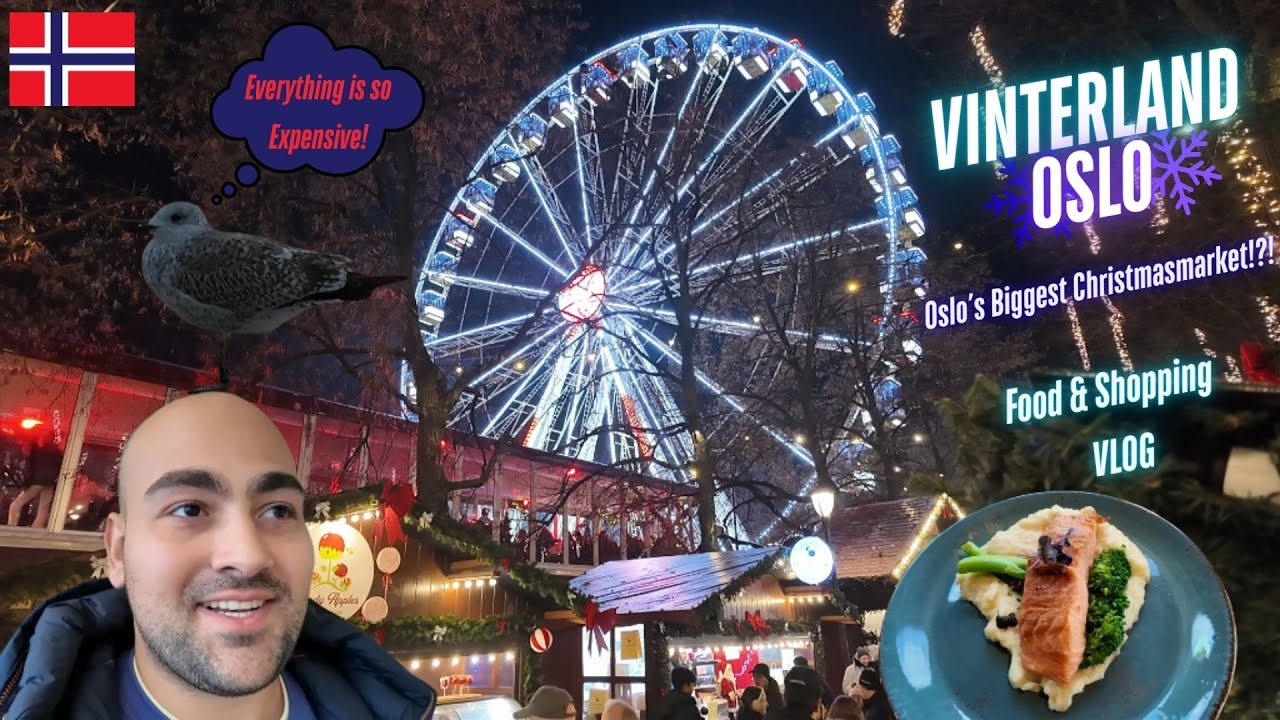 Exploring Oslo’s Biggest Christmas Market! 🎄 Food & Shopping Vlog! (Türkçe Altyazı)
