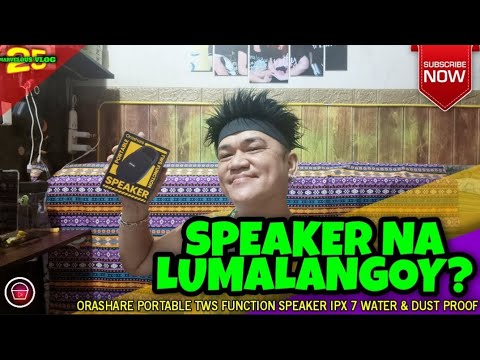 ORASHARE PORTABLE TWS FUNCTION SPEAKER IPX 7 WATER & DUST PROOF, ANG SPEAKER NA NALILIGO! 🤣 #shopee