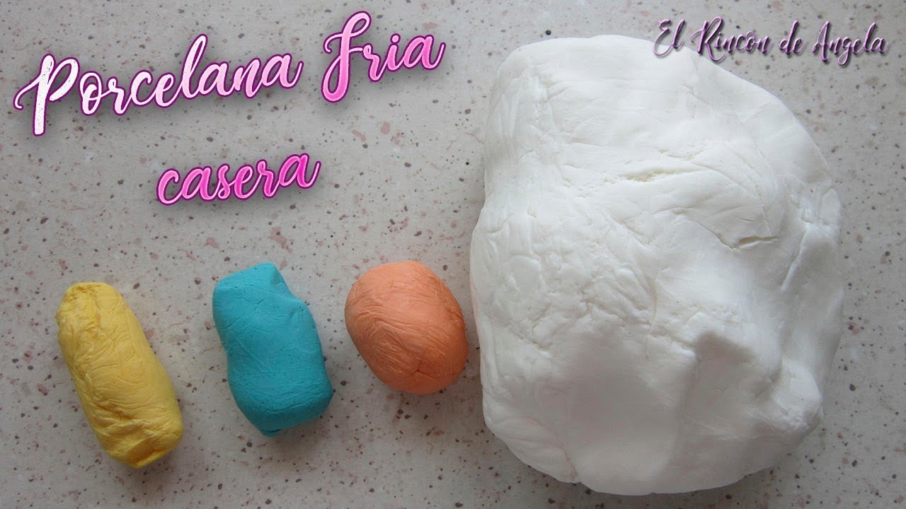 Como hago mi porcelana fria y como la tiño de colores-Diy manualidades 