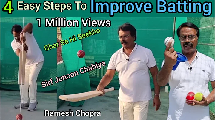 4 Easy Steps To Improve Batting Ghar Se Hi Apni Ba...
