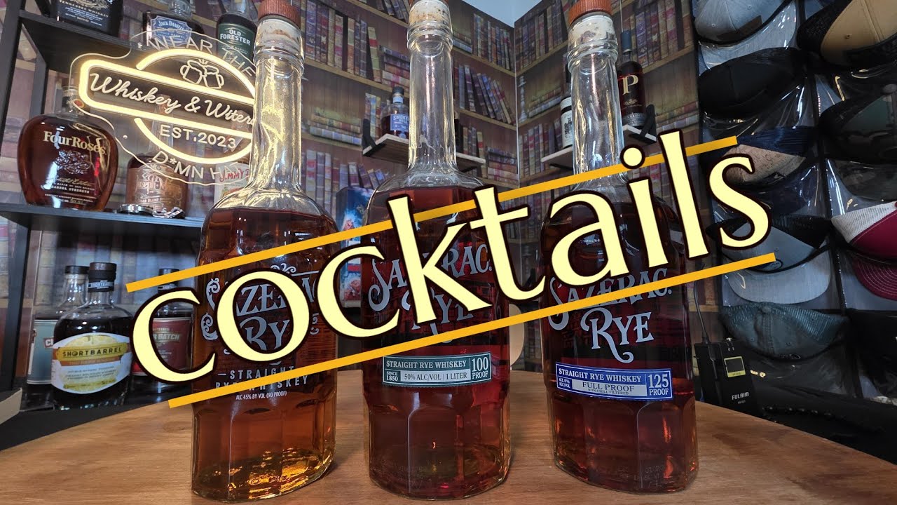 Сравнение коктейлей «Сазерак» на основе ржаного виски 