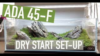 ADA 45-F Iwagumi Aquascape - Dry Start Method (Week 3)