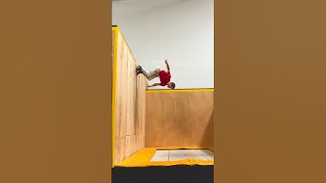 Cradle revert 🙃 #trampwall #wallflip #trampoline #flips