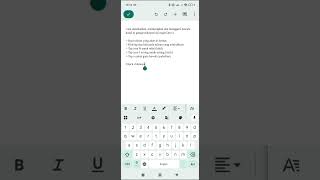 #shorts Formatting text in Google docs using smartphone