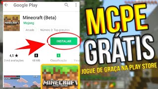 MINECRAFT DE GRAÇA NA PLAYSTORE! 