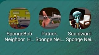 SpongeBob Neighbor,Patrick Neighbor Escape,Squidward Neighbor:Gameplay screenshot 4