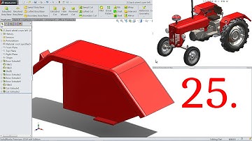 SolidWorks Tutorial Tractor 25.Back Wheel Cover