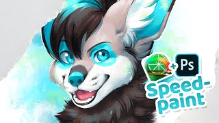SAI   PHOTOSHOP SPEEDPAINT! Coco (Furry OC Speedpaint)