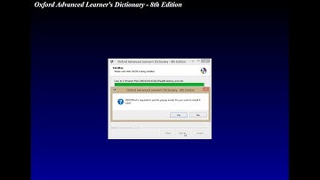 Oxford dictionary installing