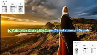 Download lagu Girl From The North Country Bob Dylan/Johnny Cash play along with scrolling guitar chords and lyrics