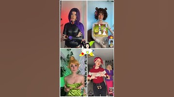 DO YOU WANT ME | Raven x Tinker Bell x Jo x Sandy | #shorts #cosplay #cartoon #transformation