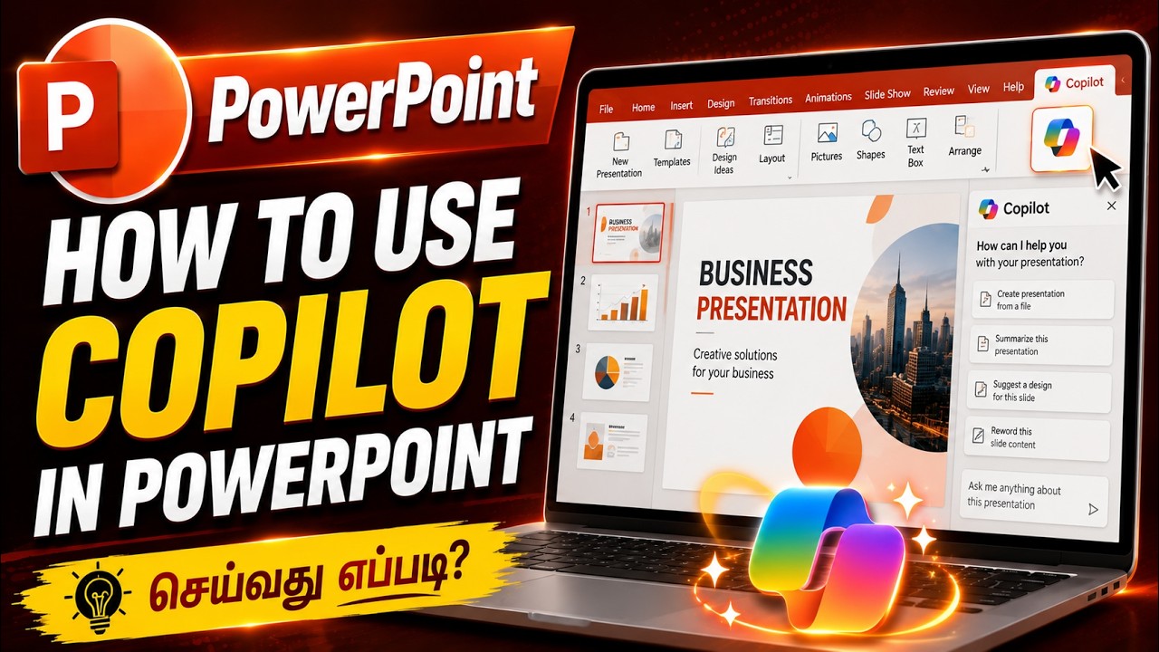 How to use Copilot in PowerPoint - YouTube