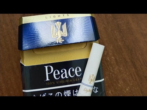 Обзор на Японские сигареты Peace lights ! Это не Мой выбор, хоть и табак качественный!