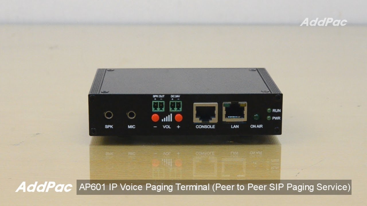 AP601 SIP Voice Paging Terminal, Public Announcement(Peer to Peer SIP ...