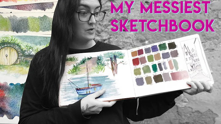 Watercolor & Gouache Landscape Sketchbook Tour (#1...