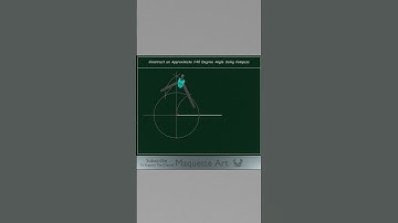 Construct an Approximate 140 Degree Angle Using Compass #shorts #geometry