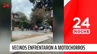 Vecinos enfrentaron con palos a motochorros en Maipú