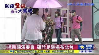 逛街聽演奏會 確診足跡遍布北台 八大民生新聞 2021051317