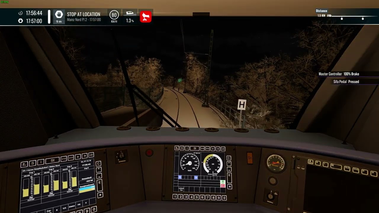 TSW5, a December run from Wiesbaden Hbf - Frankfurt Hbf Tief.