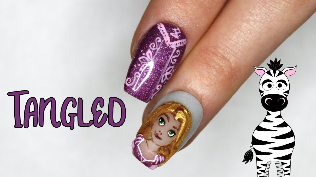 1. "Tangled" Nail Art Designs - wide 10