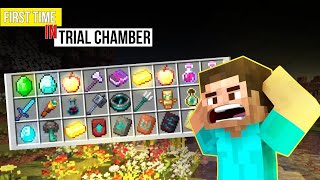 I GOT INSANE LOOT IN TRIAL CHAMBERS (FIRST TIME) IN MINECRAFT