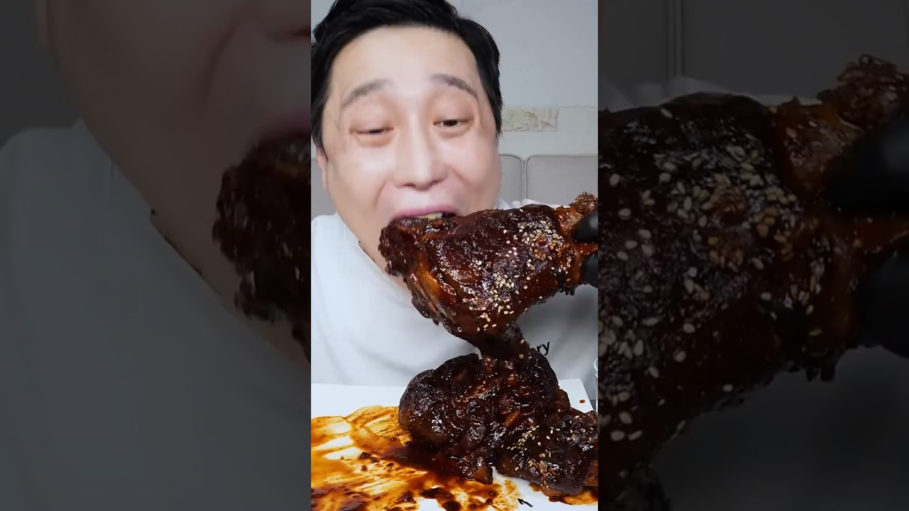 매운 통족발 매운파김치 먹방 면상호