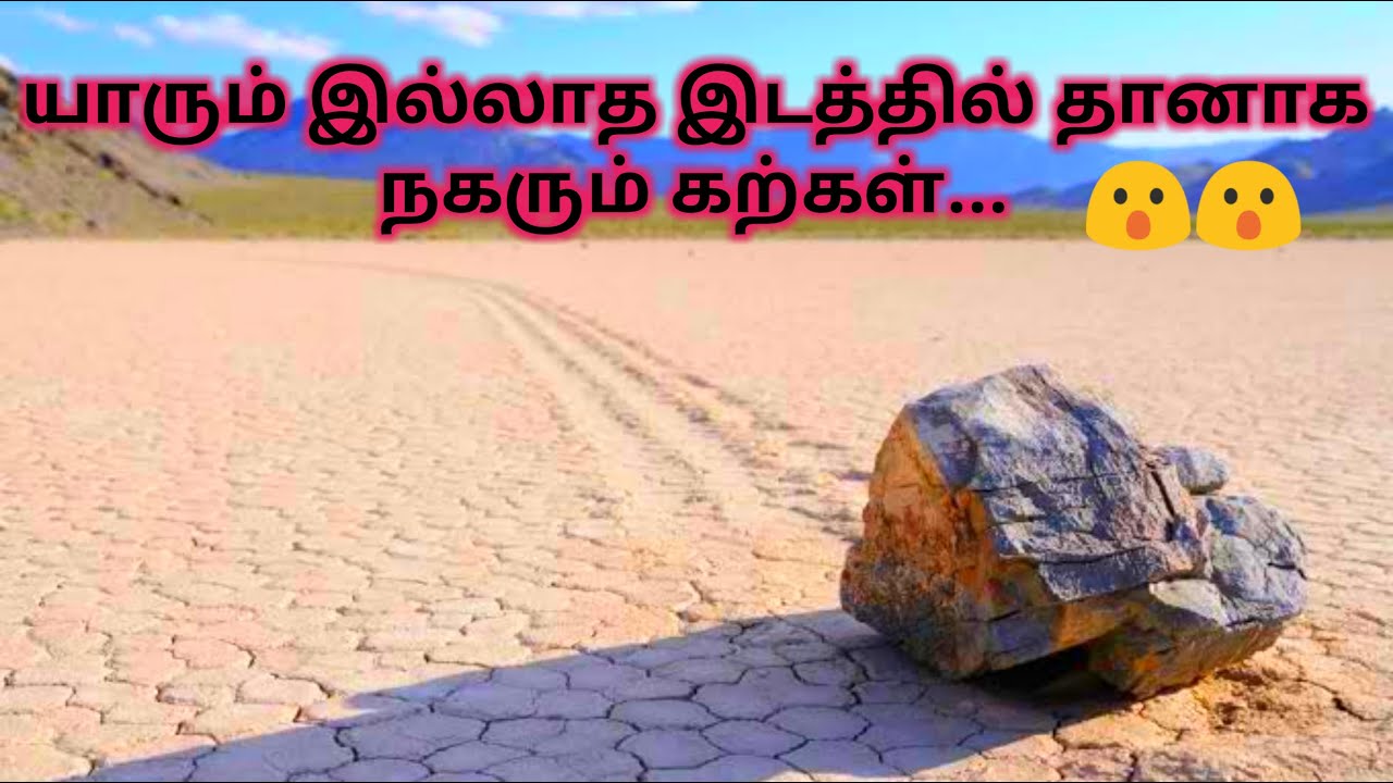 Amazing Moving Stone | Dead Valley |Sailing Stone |தானாக நகரும் கற்கள்... Tamil