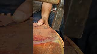 Connecting two copper edges together #art #trending