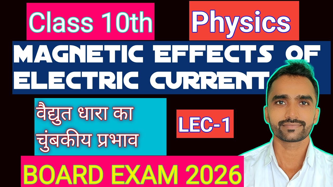 विद्युत धारा के चुंबकीय प्रभाव।DAY-1