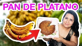 DELICIOSO PAN DE PLATANO!  No tires platanos maduros!