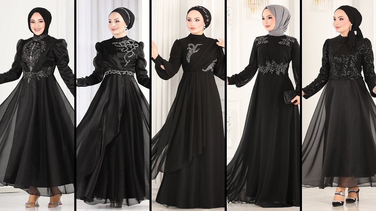 ModaSelvim Siyah Abiye Modelleri | Chic Noir: Top Picks from the Newest Black Dress Collections!