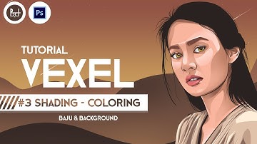 Tutorial Vector x Vexel Adobe Photoshop CS6 - PART #3 Shading tshirt + Background