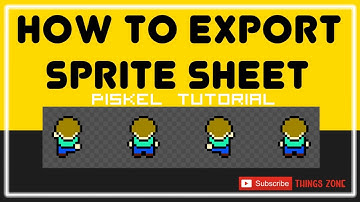 Piskel Tutorial/How to Export Sprite Sheet. Cómo exportar una hoja de Sprite/Pixel Art