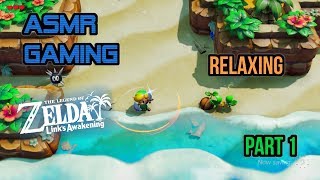 ASMR Gaming | Legend of Zelda Link's Awakening Relaxing Nintendo 🎮🎧Controller Sounds + Whispering😴💤