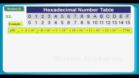 HKDSE Sample Maths Core Paper 2 Q33: Number System Conversion 數制轉換