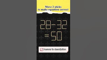 Мatchstick puzzle №382 Move 2 sticks to make equation correct