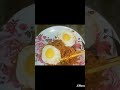 Mera Combo Breakfast love🍜🍳# Masala chowmin and perfect egg porch