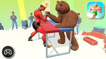 Muscle Rush: Smash Run - Gameplay Walkthrough Part 24 - Puzzle Game Levels 136-139 (iOS, Android)