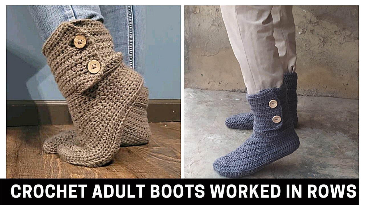 Crochet Ugg Boots For Adults | Free Pattern | toyslab creations