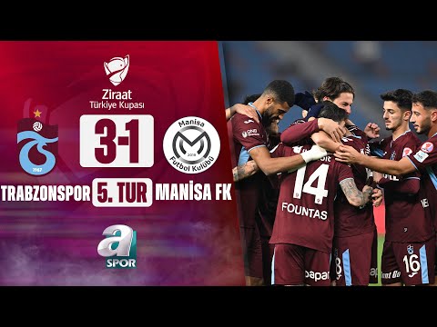 Trabzonspor 3-1 Manisa FK MAÇ ÖZETİ (Ziraat Türkiye Kupası 5. Tur) / A Spor / 18.01.2024