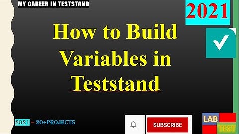 2.Section || TS|| How to Build Variables in Teststand|| Beginner|||